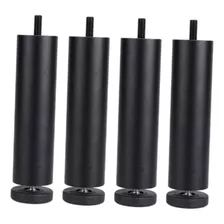 4x Muebles Modernos Tocador Patas De Refrigerador Negro 25cm