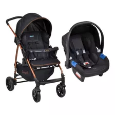 Travel System Ecco Preto Cobre (até 15kg) - Burigotto