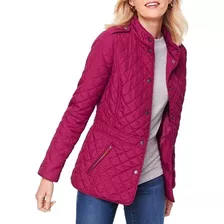 Chaqueta Acolchada Diamante Con Snap Delanteros Madyrose