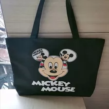 Bolso Importado Mickey Mouse 42 X 30 X 8,5 Cms