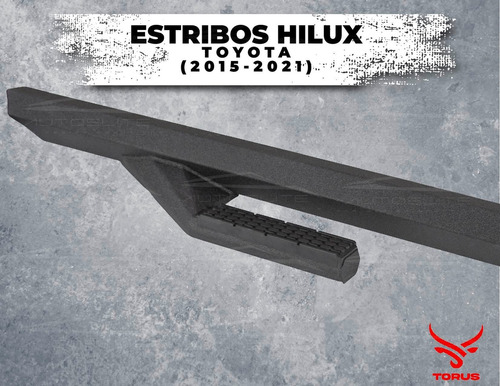 Estribos Hilux Toyota 2015-2021 Rock Slider Doble Cab Torus Foto 6