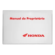 Capa Porta Manual Proprietário Honda 100