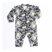 Macacão Pijama Dinossauro Bebê Menino Com Zíper Elian