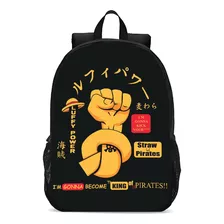 Mochila Escolar Infantil Anime One-piece Mão De Luffy