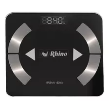 Báscula Digital Rhino Babain-180 Negra, Hasta 180 Kg