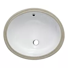 Eago Bc224 Ceramic 18x15 Undermount Oval Lavabo Del Baño Bl