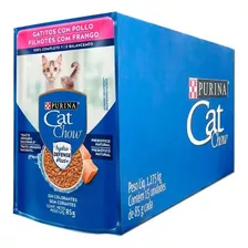 Sachê Para Gatos Cat Chow Filhotes 15 Unidades