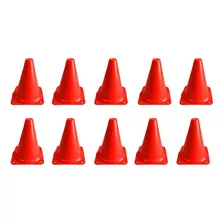 10un Mini Cone Esportivo 20cm Treino Laranja 