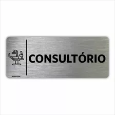 Placa Indicação Setor Portas - Consultório Dentista - 8x20cm