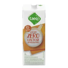 Leite Uht Semidesnatado Zero Lactose Taeq Caixa Com Tampa 1l