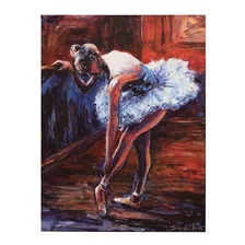 Lienzo Canvas Cuadro Decorativo Bailarina Daniella Foletto Color Multicolor