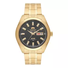 Relógio Orient Masculino Automático 469gp075 G1kx Dourado Cor Do Fundo Grafite