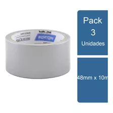 Pack 3 Cinta De Ducto (duct Tape) 48mm X 10m Norton