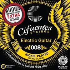 Cuerdas Guitarra Electrica 08-38 Nickel Plated Ac8 Cifuentes