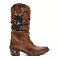 Bota Texana Feminina Country Bico Fino