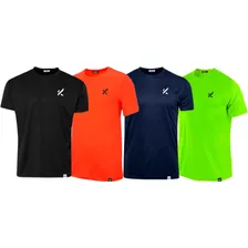 Kit 4 Camisas Esportivas Em Dry Fit