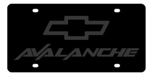 Foto de Chevrolet Avalanche Placa De Licencia En Acero Negro