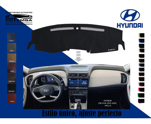 Cubretablero Aut. (colores) Hyundai Creta 2021 Al 2024 Foto 2