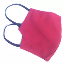 Cubrebocas De Tela Lavable Y Reusable Rojo