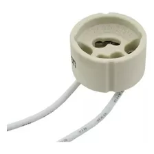 Conector Gu10 Soquete Porcelana Lâmpada Led Dicroica 2 Peças
