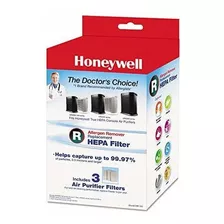 Honeywell Alérgenos Remover Filtros Hepa De Repuesto, 3 - Pa