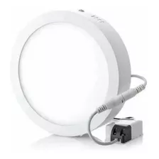 Lámpara Panel Led Superficial 24w Redonda Luz Blanca 6500k