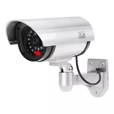 Camara Seguridad Falsa Exterior Con Luz Led Vigilancia