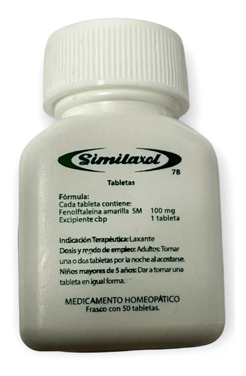 Similaxol Similia 50 Tabletas Laxante Hemopatico