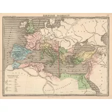 Mapa Antiguo Imperio Romano 1838 Papel Foto - 120 X 92 Cm
