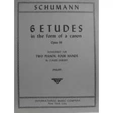 Partitura 2 Pianos 4 Mãos By Debussy 6 Etudes Op 56 Schumann