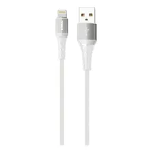 Cable Usb Soul Colores Full Jean Para iPhone | Reforzado Color Blanco