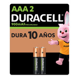 Pilas Recargables Duracell Rechargeable Aaa 900mah 2 Unidades