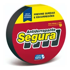 Fita Antiderrapante Externa Banheiro Escadas Box Preta 5m Cor Preto