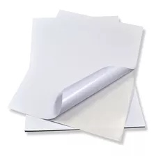 Papel Adhesivo Brillante Impresora 200 Hojas Carta 