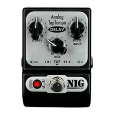 Pedal Nig Analog Tap Tempo Delay Padt Cor Preto