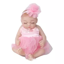 28cm Silicone Mini Reborn Boneca Menina Bebê Recém-nascido