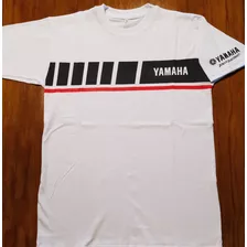 Remera Yamaha Racing Blanca