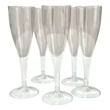Copa Champagne Plastica Descartable Cristal X50u Koval 