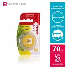 Fita Dental Edel White Easy Type Encerada Limão 70 Metros