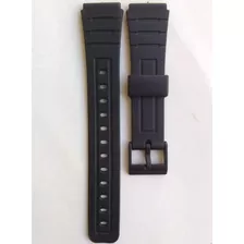 Pulseira Para Relógio De Pulso Casio F-91w Preto - 18mm De Largura