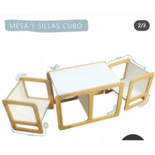 Mesa Y Sillas Montessori