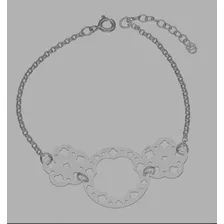 Pulsera De Plata 925 Flores