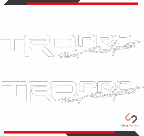 Calcas Toyota Tacoma Trd Pro Racing Development 55cmx 8cm 2p Foto 6