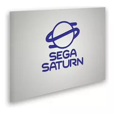 Placa Decorativa Parede Sega Saturn Placa De Mdf