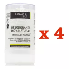 Pack X 4 Desodorante Piedra Alumbre 120g C/u