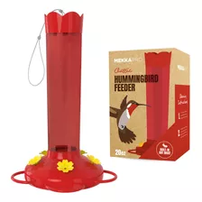 Mekkapro Alimentador De Colibri Rojo De 20 Onzas, Hecho De V