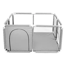 Corral De Seguridad Bebe Juego Infantil 130x130 Cm. Gris