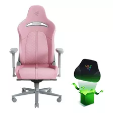 Silla Gamer Razer Enki Lumbar Curve Quartz Color Rosa Material Del Tapizado Cuero Sintético