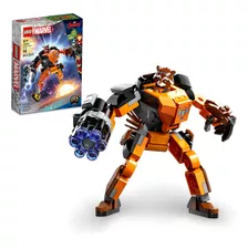 Kit Marvel Super Heroes 76243 Armadura Robô De Rocket Lego Quantidade De Peças 98