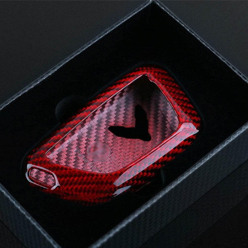 Carbon Fiber For Chevrolet Corvette C8 Key Fob Case Cover 20 Foto 5